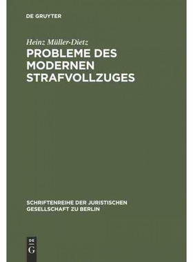 按需印刷DEG Probleme des modernen Strafvollzuges[9783110049688]