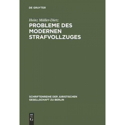 按需印刷DEG Probleme des modernen Strafvollzuges[9783110049688]