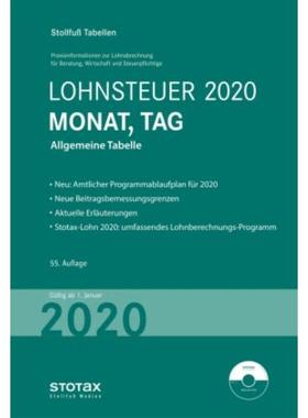 预订【德语】 Tabelle, Lohnsteuer 2020 Monat, Tag - Son