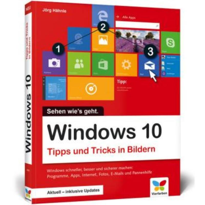 预订【德语】 Windows 10:Tipps und Tricks in Bildern. Sehen wie's geht. Aktuell inklusi