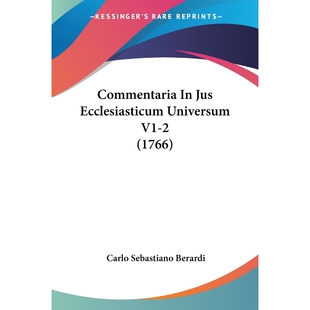 Ecclesiasticum Universum 9781104635794 1766 Jus 按需印刷Commentaria