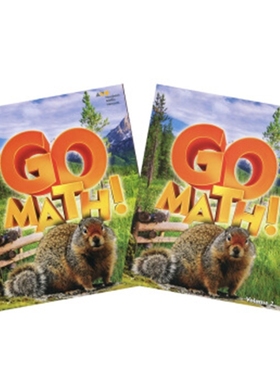 【外文书店】 Go Math! Student Edition Set (StA) Grade 4, 2vols 英文原版 霍顿米夫林 Go Math!系列