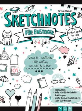 预订【德语】 Sketchnotes für Einsteiger:Visuelle Notizen für Alltag, Schule und Beruf. Symbol-Bi