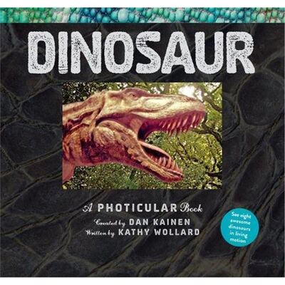 光与影视觉书系列 恐龙 会动的 3D图片书 英文原版 Dinosaur A Photicular Book 精装 动物百科百科书