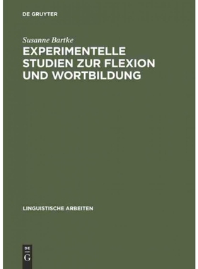 按需印刷DEG Experimentelle Studien zur Flexion und Wortbildung[9783484303768]