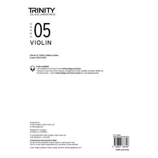 2020 London Violin Pieces only part 预订Trinity From Grade College Exam