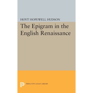 9780691627595 the Renaissance English 按需印刷不退不换Epigram
