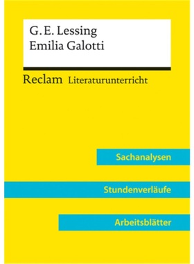 预订【德语】 Gotthold Ephraim Lessing: Emilia Galotti (Lehrerband)[9783150158166]
