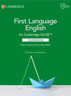 现货Cambridge IGCSE? First Language English coursebook with Digital Access (2 Years) 剑桥第一语言英语教材