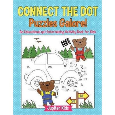 按需印刷Connect the Dot Puzzles Galore! An Educational yet Entertaining Activity Book for Kids[9781541935730]