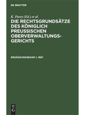 预订【德语】 Enthaltend die Rechtsgrundsatze aus Band