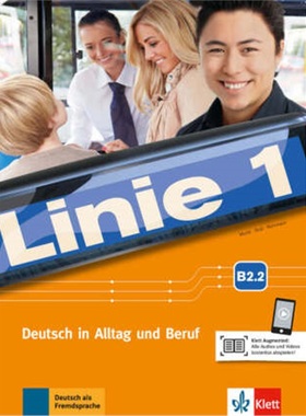 预订【德语】 Linie 1 - Kurs- und Übungsbuch B2.2 mit Audios und Videos[9783126071123]