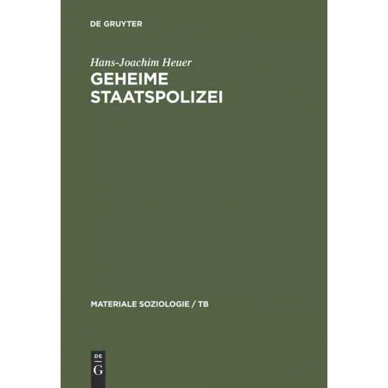 按需印刷不退不换DEG Geheime Staatspolizei[9783110145168]
