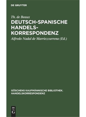 预订【德语】 Deutsch-Spanische Handelskorrespondenz: