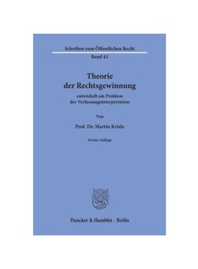 预订不退不换德语Theorie der Rechtsgewinnung entwickelt am Problem der Verfassungsinterpretation:entwickelt am Problem de