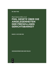 FGG Gerichtsbarkeit 德语 Gesetz 166 mit freiwilligen über Nebengesetzen Angelegenheiten bis der §§ 预订 die