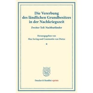 预订不退不换德语 Die Vererbung des landlichen Grundbesitze
