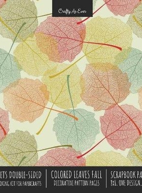 预订Colored Leaves Fall Scrapbook Paper Pad 8x8 Decorative Scrapbooking Kit for Cardmaking Gifts, DIY Crafts, Printmakin