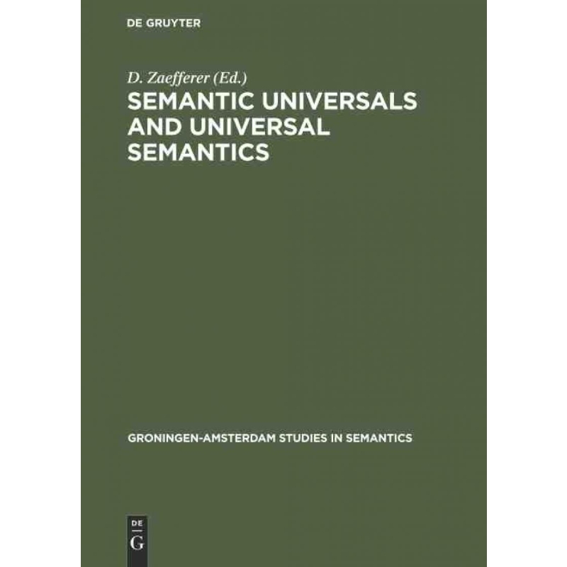 按需印刷DGYT Semantic Universals and Universal Semantics[9783110133912]