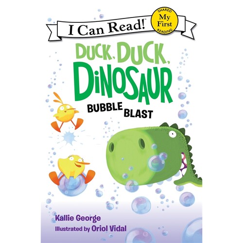 现货 鸭子，鸭子，恐龙：泡泡大爆炸 Duck, Duck, Dinosaur: Bubble Blast 英文原版 上海外文 9780062353115
