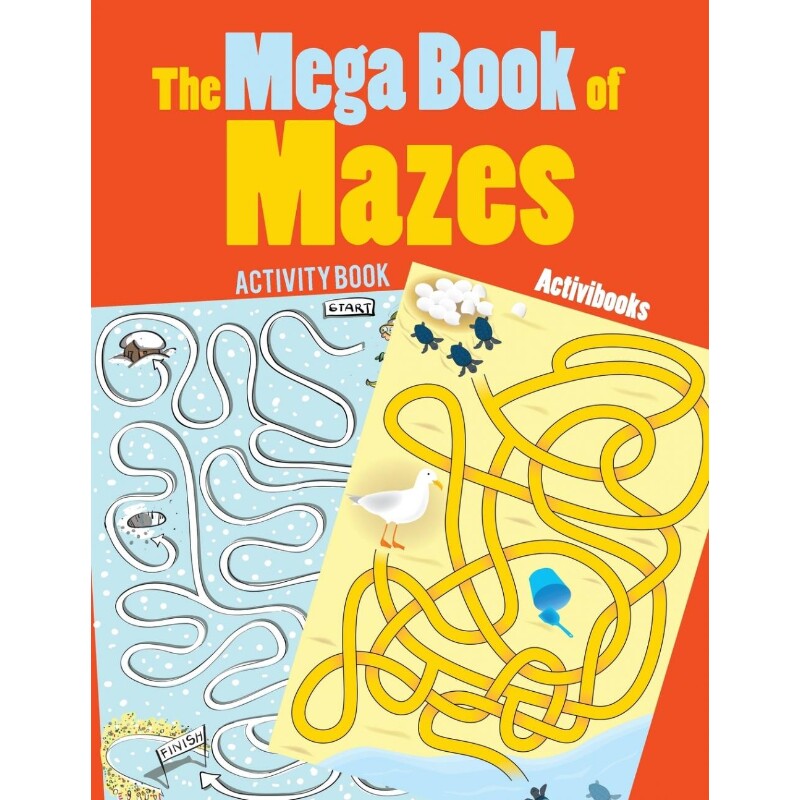 按需印刷不退不换The Mega Book of Mazes Activity Book[9781683214298]