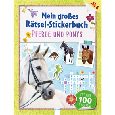 预订不退不换德语Mein großes Ratsel-Stickerbuch. Pferde und Ponys[9783401712512]