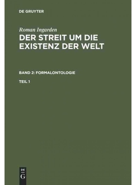 按需印刷DEG Roman Ingarden: Der Streit um die Existenz der Welt. Band 2: Formalontologie. Teil 1[9783484700482]