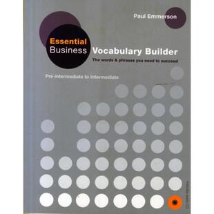 预订Essential Business Vocabulary Builder Students Book Pack
