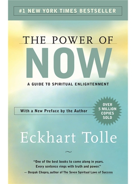 现货 英文原版 当下的力量 The Power of Now: A Guide to Spiritual Enlightenme 埃克哈特托利Eckhart Tolle励志成功激励畅销书