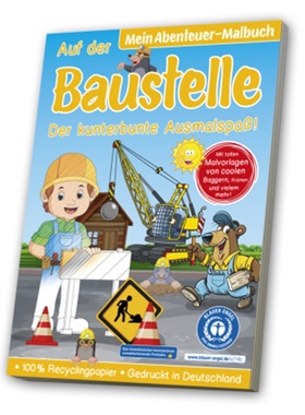 预订【德语】 Malbuch Blauer Engel: Baustelle[4019393988471]
