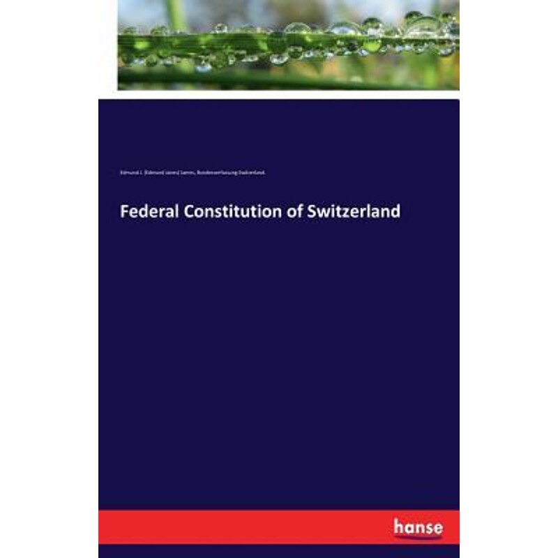 按需印刷不退不换Federal Constitution of Switzerland[9783337151447]