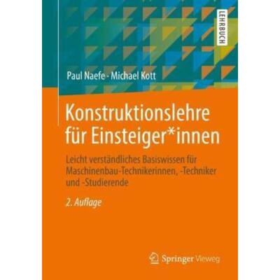 预订不退不换德语 Konstruktionslehre für Einsteiger*innen:Leicht verständliches Basiswissen für Masch