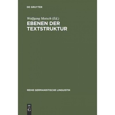 按需印刷DEG Ebenen der Textstruktur[9783484311640]