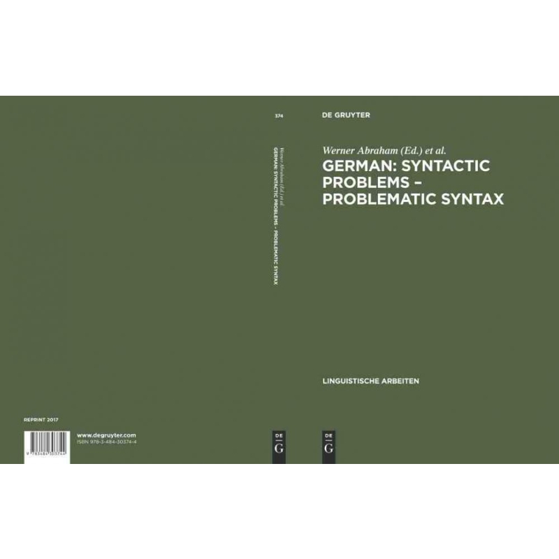 按需印刷DGYT German: Syntactic Problems ?C Problematic Syntax[9783484303744]