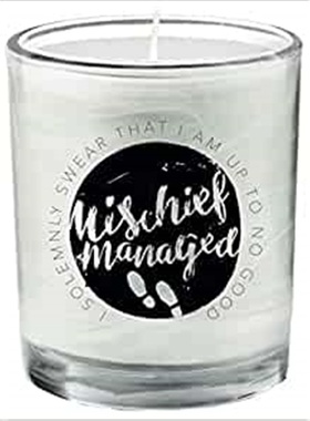 现货  蜡烛Harry Potter: Mischief Managed Glass Votive Candle 原版进口  哈利波特周边 玻璃
