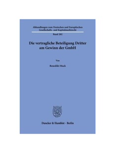 预订不退不换德语Die vertragliche Beteiligung Dritter am Gewinn der GmbH.:Dissertationsschrift