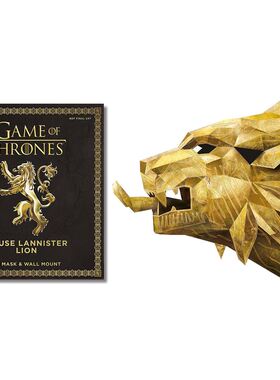 权力的游戏官方版 Game of Thrones Mask House Lannister lion 英文原版 SteveWintercroft 兰尼斯特雄狮3D面具 墙饰