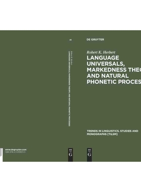 按需印刷DGYT Language Universals, Markedness Theory, and Natural Phonetic Processes[9783110109733]
