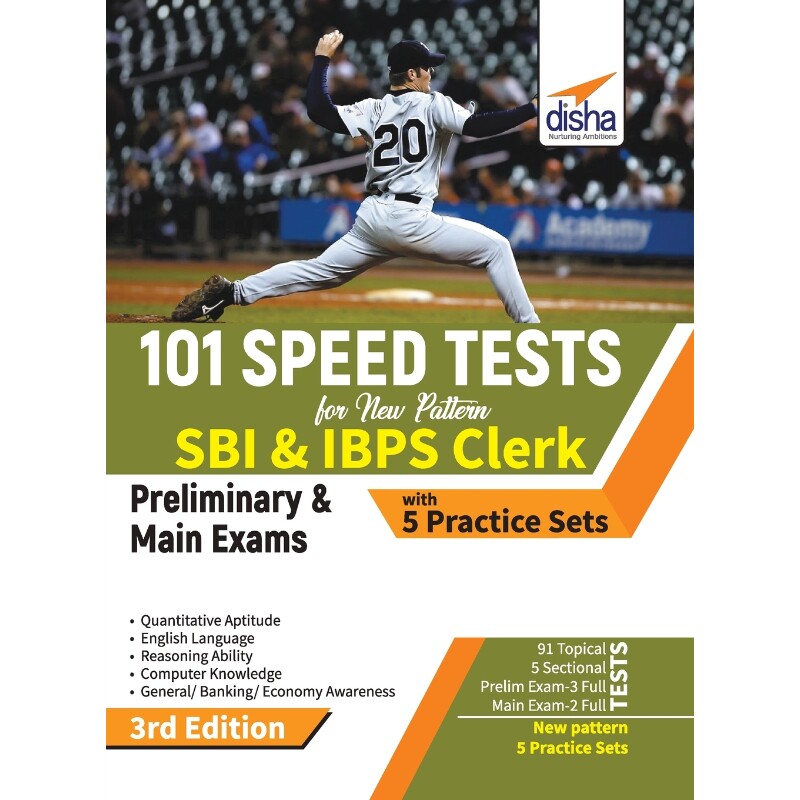 预订不退不换101 Speed Tests for New Pattern SBI & IBPS Clerk Preliminary & Main Exams with 5 Practice Sets 3rd E