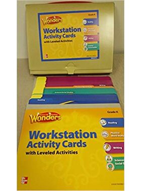 美国加州教材 Reading Wonders Workstation Activity Cards Package, Grade K (Add-on Order Only)