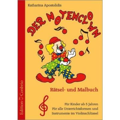 预订【德语】 Der Notenclown (für Instrumente in Violinschlüsselnotation):R?tsel- und Malbuc