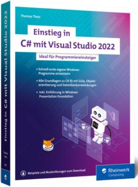 预订【德语】 Einstieg in C# mit Visual Studio 2022:Ideal für Programmieranfänger