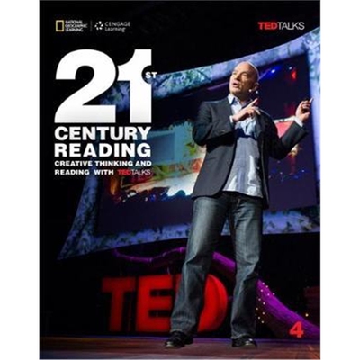 现货  21ST CENTURY READING 4 STUDENTBOOK 4级别学生书 英文原版进口 美国国家地理学习 高中21世纪阅读英语教材