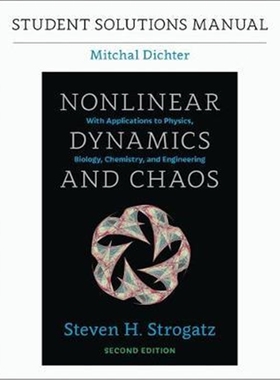 预订Student Solutions Manual for Nonlinear Dynamics and Chaos, 2nd edition