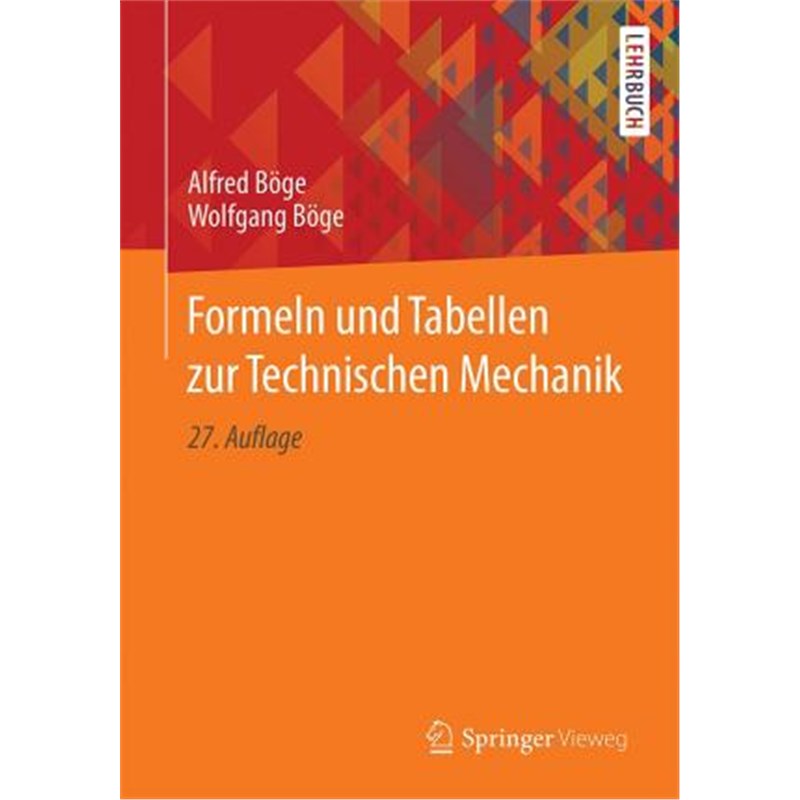 预订Formeln und Tabellen zur Technischen Mechanik
