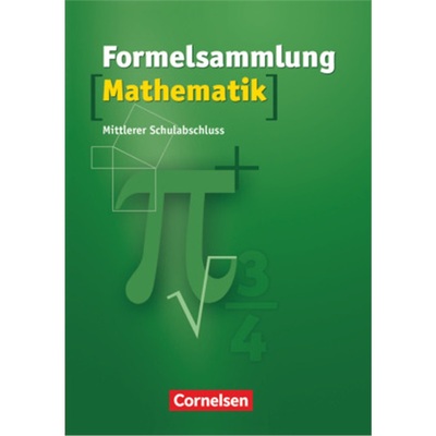 预订【德语】 Formelsammlungen Sekundarstufe I - Mittlerer Schulabschluss Westliche [9783060401123]