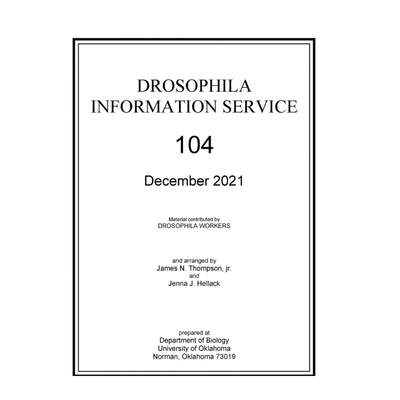 按需印刷Drosophila Information Service 104[9781387681860]