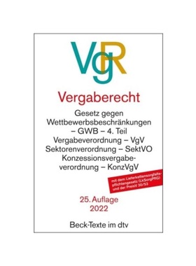 预订【德语】Vergaberecht:VOB Vergabe- und Vertragsordnung für Bauleistungen. VOL Verdingungsordnung für Leistungen. VO