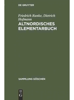 按需印刷DEG Altnordisches Elementarbuch[9783111273402]