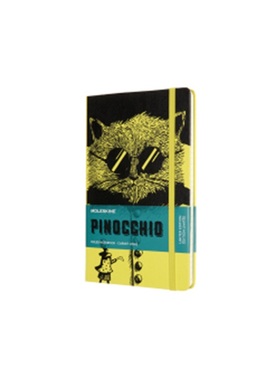 预订【德语】 Moleskine Notizbuch - Pinocchio, Large/A5, Liniert, Katze[8056420853643]